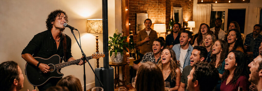 Marcel Rosado (Marcel Acoustic) performing at Private Party in Atlanta.
