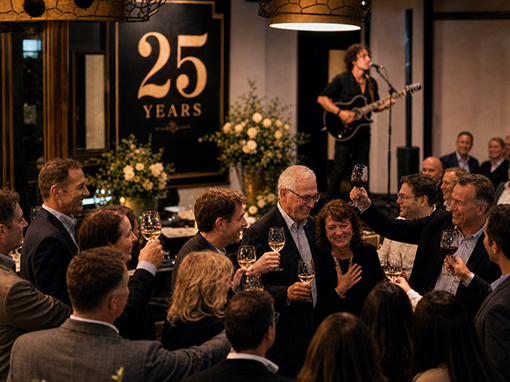 Corporate milestone celebration or company anniversary event