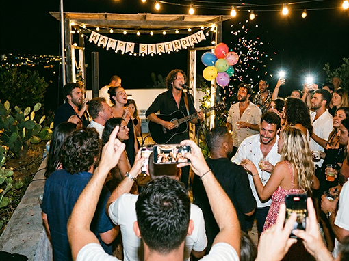 Marcel Acoustic performing live at a birthday party