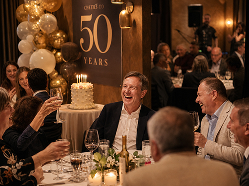 Milestone birthday celebration party